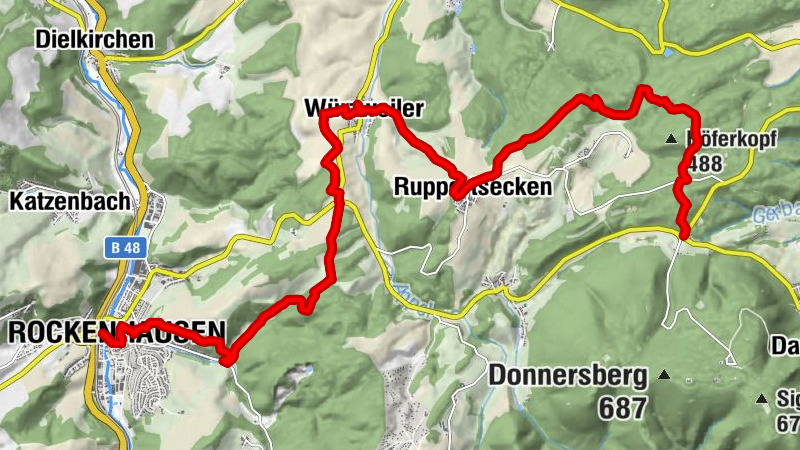 Pfälzer Höhenweg Etappe 03 Bastenhaus - Rockenhausen