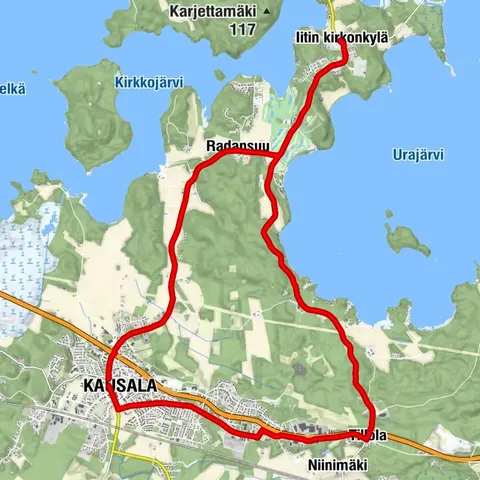 Kausala-Iittis Kirchdorf-Kausala 20 km