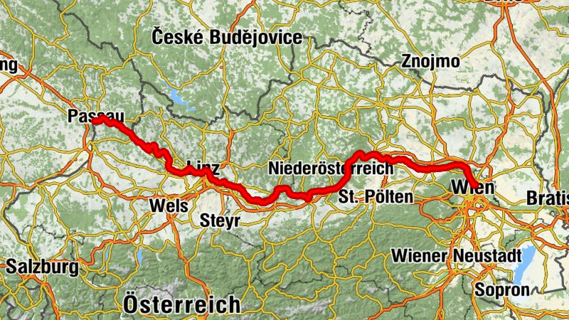 Donauradweg Passau-Wien