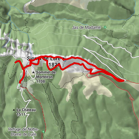 Station de Lure - Signal de Lure - Pas de la Graille