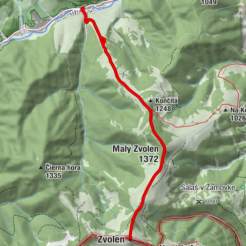 Nižná Revúca - Malý Zvolen - Zvolen