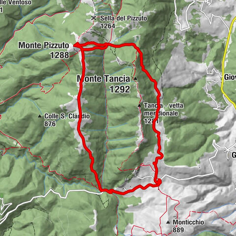 Rieti - Monte Pizzuto - Punta Ferretti - Osteria del Tancia