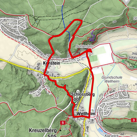 Wellheim - Schlossberg - Gasthaus Zur Luft - Konsteiner Wand