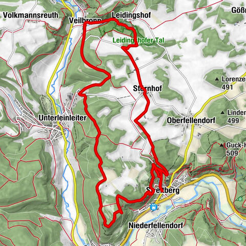 Veilbronn - Gasseldorf - Binghöhle - Streitberger Schild