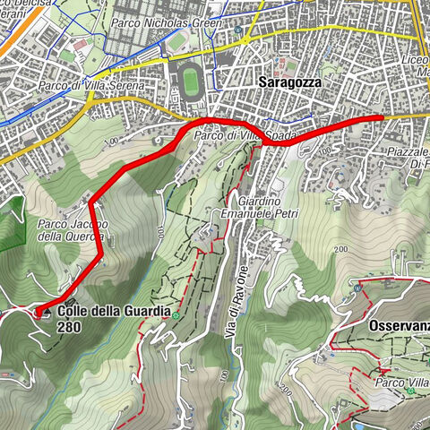 Porto-Saragozza - Colle della Guardia - Casalecchio di Reno - Bologna