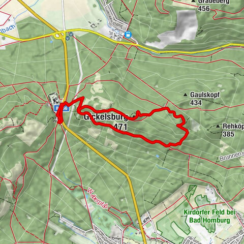 Friedrichsdorf - Gickelsburg - Hesselberg - Steinnickelskopf