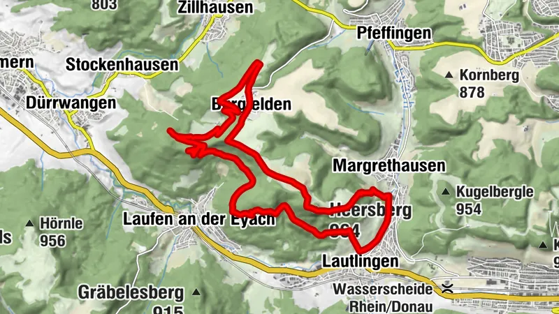 Traufgang Felsenmeersteig in Albstadt
