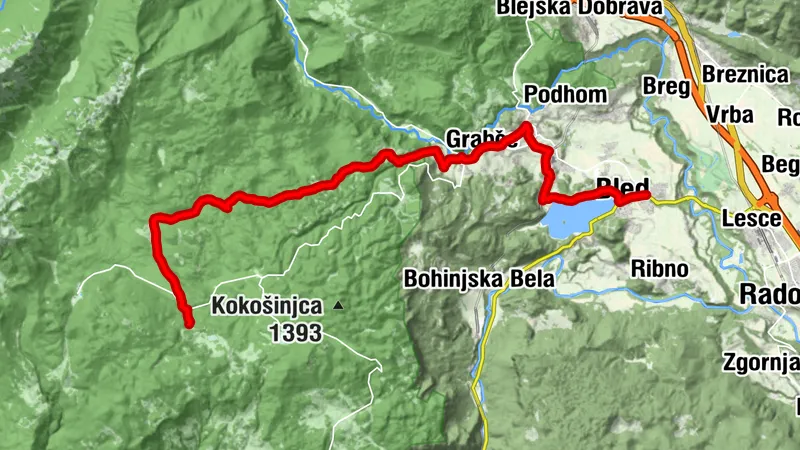 JULIANA TRAIL: etappe 5 Bled - Goreljek auf Pokljuka
