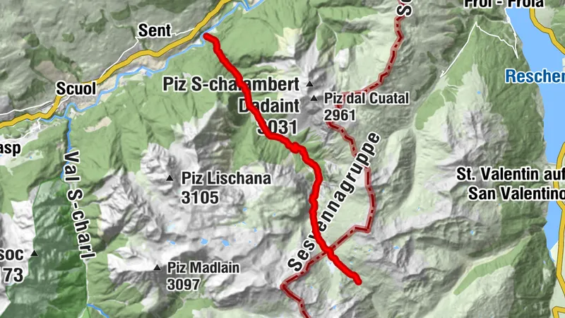 Nationalpark Panoramaweg Etappe 1: Sur en – Sesvennahütte [SchweizMobil-Nr. 45]