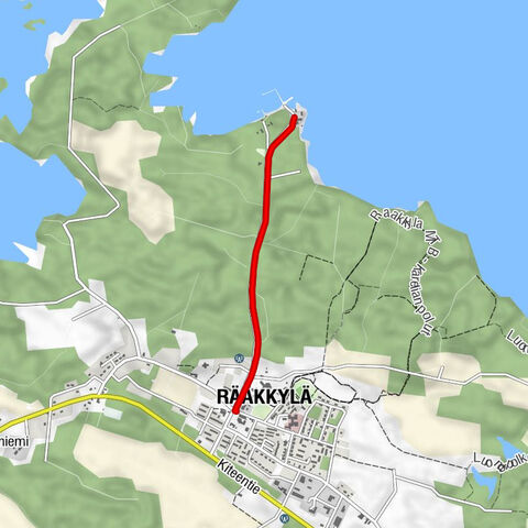 Paksuniemen kuntoilureitti, Rääkkylä