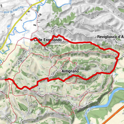 Straße der Heiligen | Variante 1B Kreuzung Rio Cravina – San Pancrazio Celle Enomondo