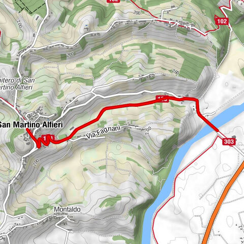 Via dei Santi | Variante 1A San Martino Alfieri - Ponte sul Tanaro