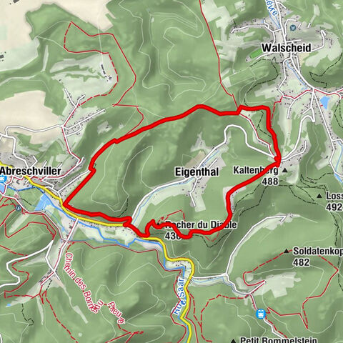 Circulaire de la Roche  du Diable - Abreschviller