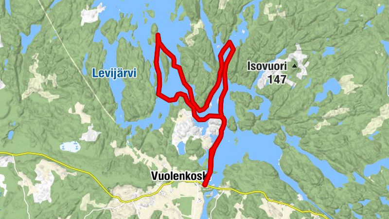 Rundroute zu drei Felsmalereien, Vuolenkoski