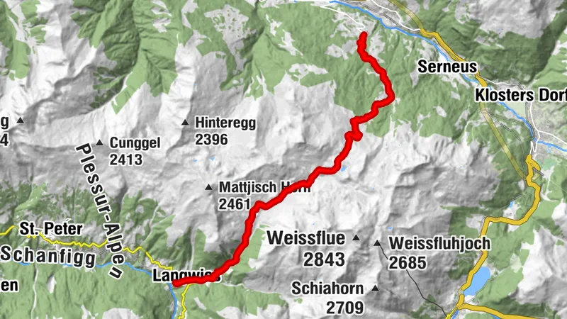 Vom Schanfigg ins Prättigau (Langwies - Conters)