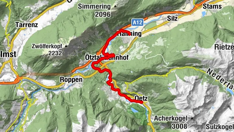 Ötztal Radweg Etappe 1: Haiming - Oetz