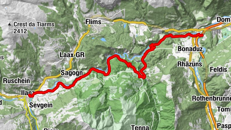 Rheinschlucht/Ruinaulta: Trans Ruinaulta 656
