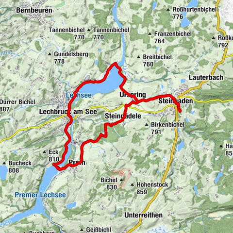 Lechsee-Runde - Steingaden, Bayern/Deutschland