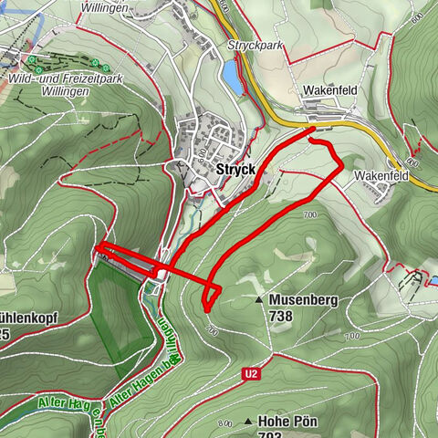 Rundweg zur Mühlenkopfschanze via Skywalk