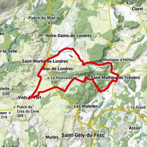 RUNDSTRECKE RAD NR. 5 - DIE RUNDFAHRT UM DEN PIC SAINT-LOUP