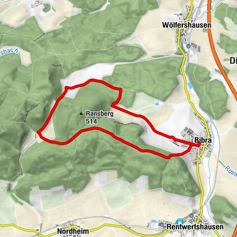 Kätzerode - Bibra - Grabfeld - Rundweg