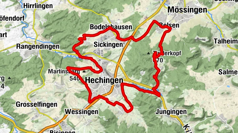 Obstwiesen-Tour - Radtour bei Hechingen durch Streuobstwiesen