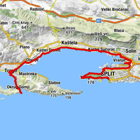 Trogir - Kaštela - Split