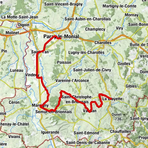CycloRoute71 - Etape 10 de Paray-le-Monial à La Clayette