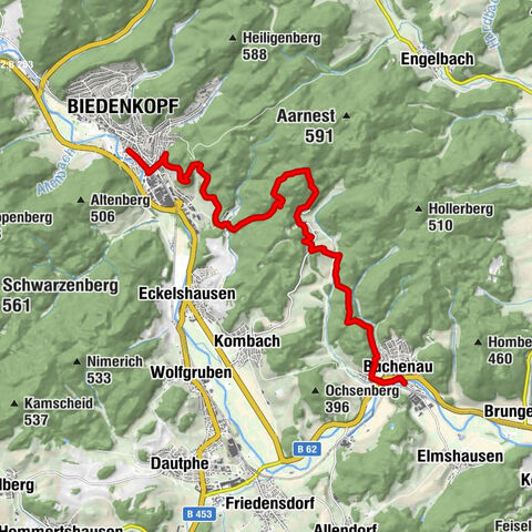 Lahnwanderweg 04. Etappe flussaufwärts Buchenau - Biedenkopf
