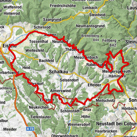 Rundwanderung - "Panoramaweg Schaumberger Land" - Eisfeld - Thüringer Wald