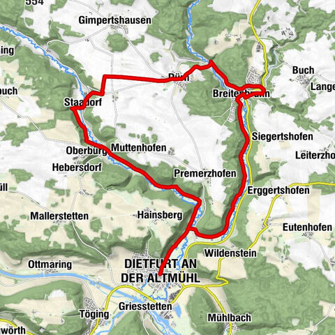 Labertalweg - Schlaufe 23 des Altmühltal-Panoramawegs