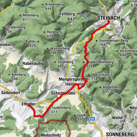 Wanderung - Steinacher Kirchweg - Thüringer Wald