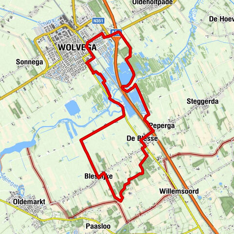 Wolvega – Blesdijke – Lendevallei | Bonifatius Kloosterpad: Rundwanderweg 10