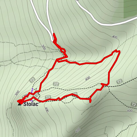 Mostar, Ferrata Mostar, Devils staircase, Variante mit Stellungen