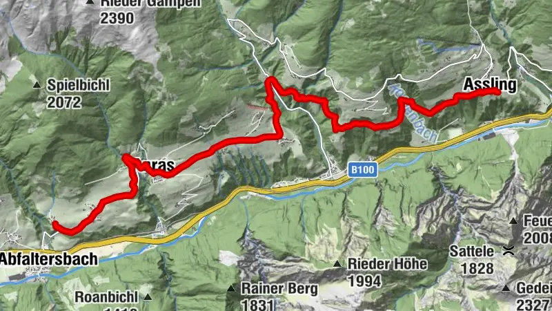 Jakobsweg: Assling-Abfaltersbach