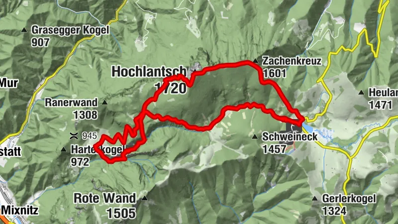 Hochlantsch-Runde mit Bärenschützklamm, Teichalm