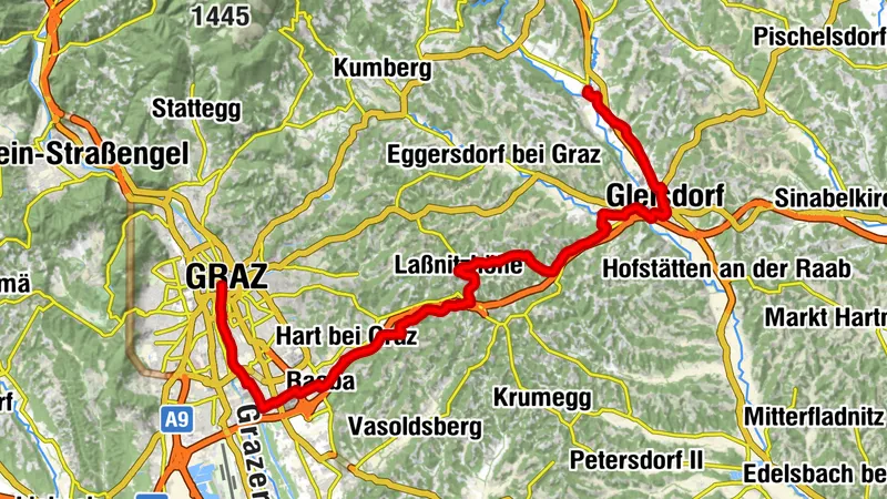 Etappe 04 Weinland Steiermark Radtour Graz - St. Ruprecht an der Raab