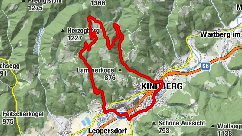 K4 - Herzogberg-Tour (Mountainbikestrecke Kindberg