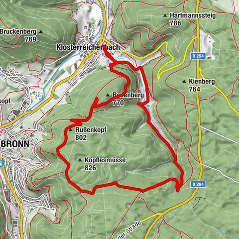 Baiersbronner Himmelsweg: Mönch-Tour Klosterreichenbach