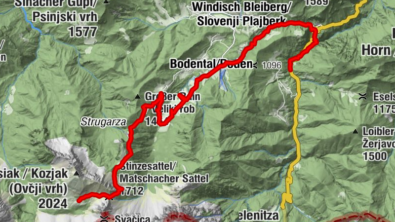 Panoramaweg Südalpen: Klagenfurter Hütte - Bodental - GH Deutscher Peter