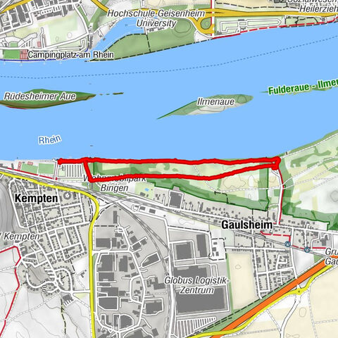 Zwischen Bingen am Rhein und Gaulsheim