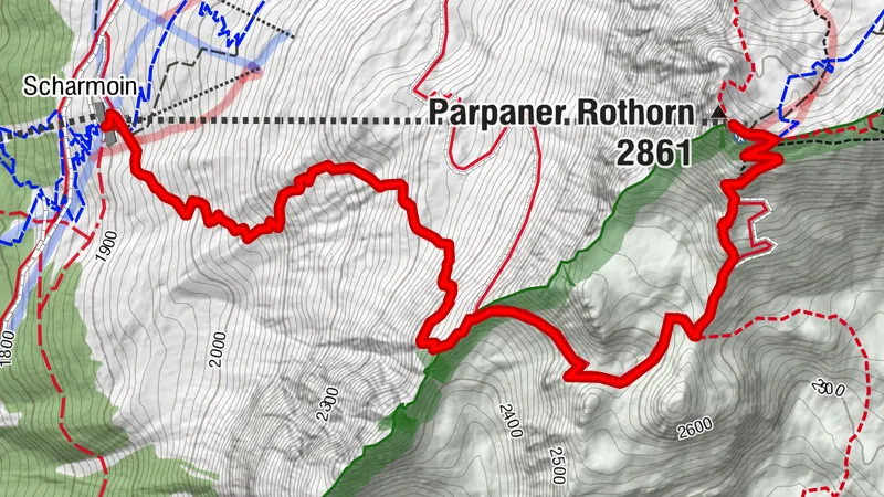 Scharmoin-Foil Cotschen-Parpaner Rothorn