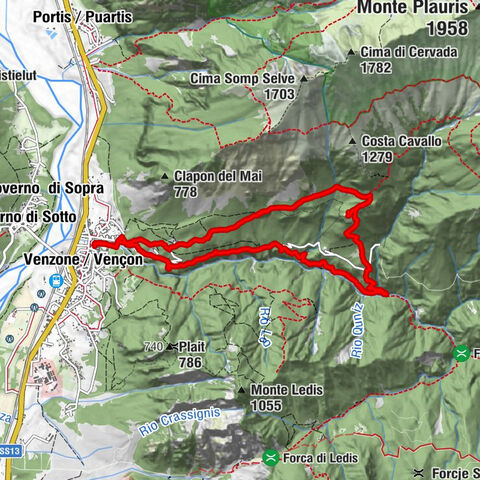 Runde durch das Val Venzonassa