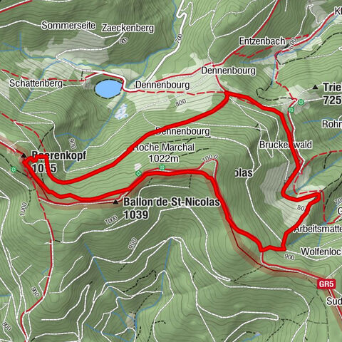 Spaziergang Bauernhof-Auberge Brückenwald "An der alten Grenze"