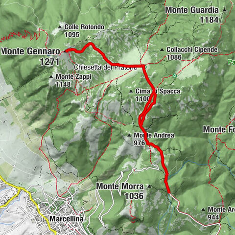 Montagna Spaccata - Malepasso - Chiesetta del Pratone - Monte Gennaro (cima Zappi)