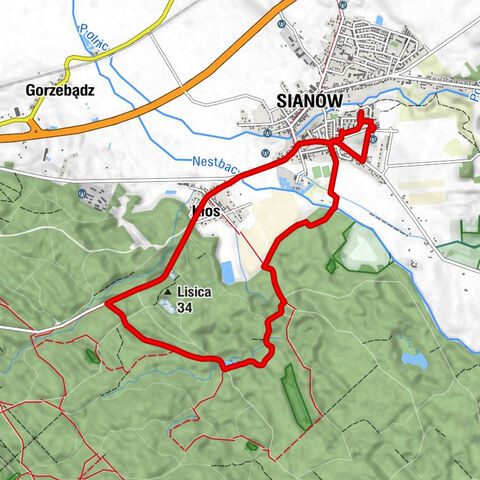 Osiedle Piastów - Sianów - Kaplica cmentarna - Lisica