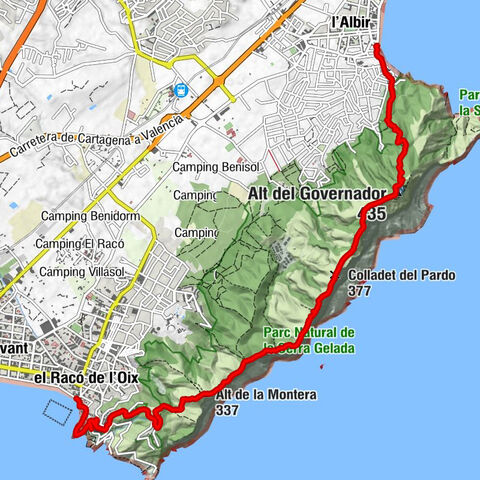 l'Albir - Alt del Governador - Alt de la Montera - el Racó de l'Oix