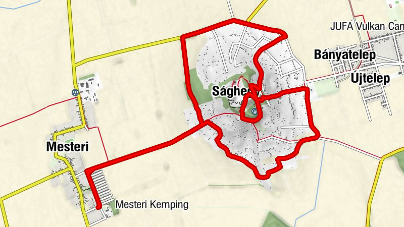 Rácz-ponty Étterem - Üdülőtelep - Ság - Ság-hegy