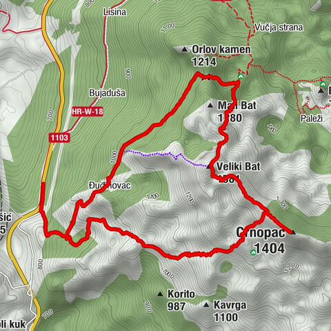 Zadarska županija - Veliki Bat - Mali Crnopac - Crnopac