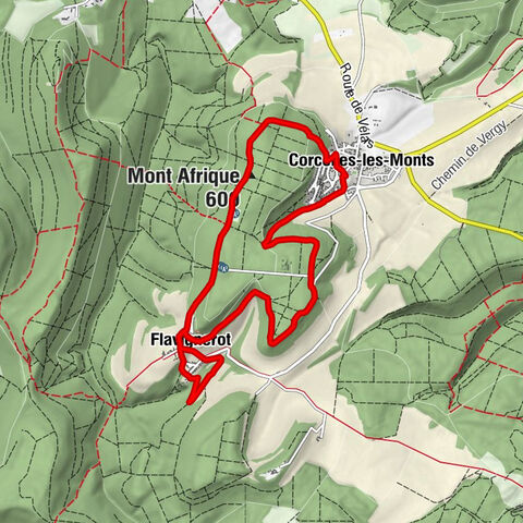 Corcelles-les-Monts - En Pandaillas - Église Saint-Jean-Baptiste - Mont Afrique